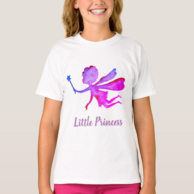 Little Princess Fairy Ruffle T - Shirt, White T-Shirt (Vorderseite)