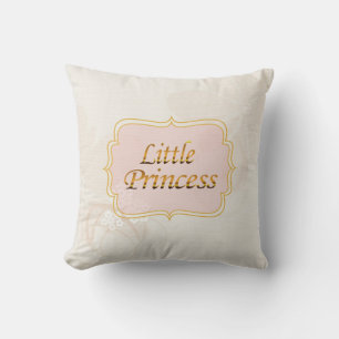 Little Princess Name Tag Throw Kissen