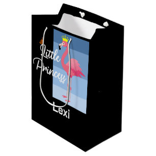 Little Princess Pink Flamingo Design - Geschenkbeu Mittlere Geschenktüte
