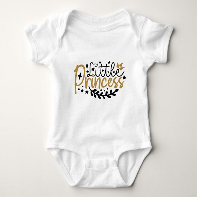 Little Princess Typografy Baby Strampler (Vorderseite)