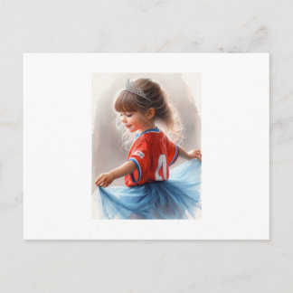 Little Princess With Tiara,  Postkarte