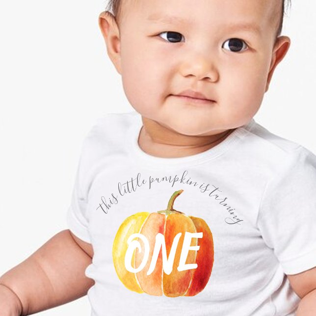 Little Pumpkin 1. Geburtstag Baby T-shirt (Von Creator hochgeladen)