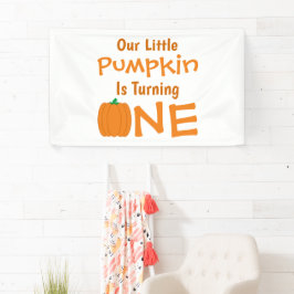 Little Pumpkin 1. Geburtstag Banner