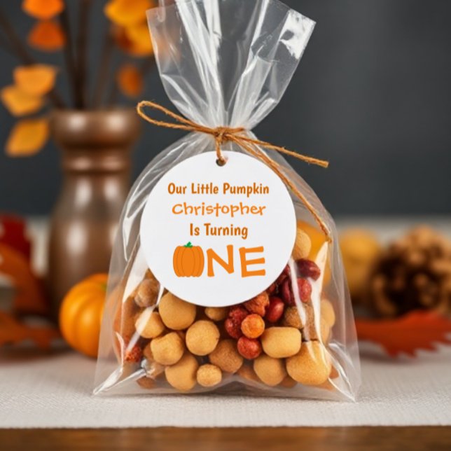 Little Pumpkin 1. Geburtstag Geschenkanhänger (Von Creator hochgeladen)