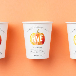 Little Pumpkin 1. Geburtstag Pappbecher