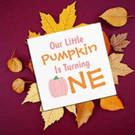 Little Pumpkin 1. Geburtstag Serviette