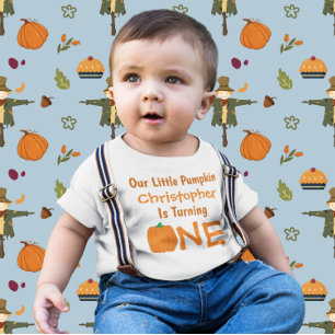 Little Pumpkin 1st Birthday Baby T-Shirt