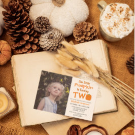 Little Pumpkin 2. Geburtstag Einladung