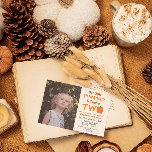 Little Pumpkin 2. Geburtstag Einladung (Von Creator hochgeladen)