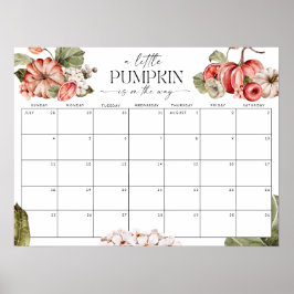 Little Pumpkin auf dem Weg Ratet den Fälligkeitsda Poster