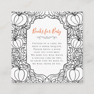 Little Pumpkin Autumn Halloween Baby Shower Begleitkarte