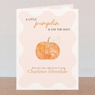 Little Pumpkin Autumn Herbst Babydusche Einladung