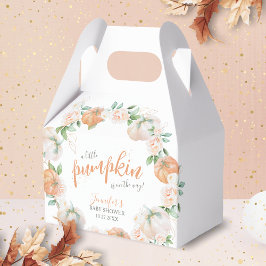 Little Pumpkin Autumn Watercolor Gold Baby Dusche Geschenkschachtel