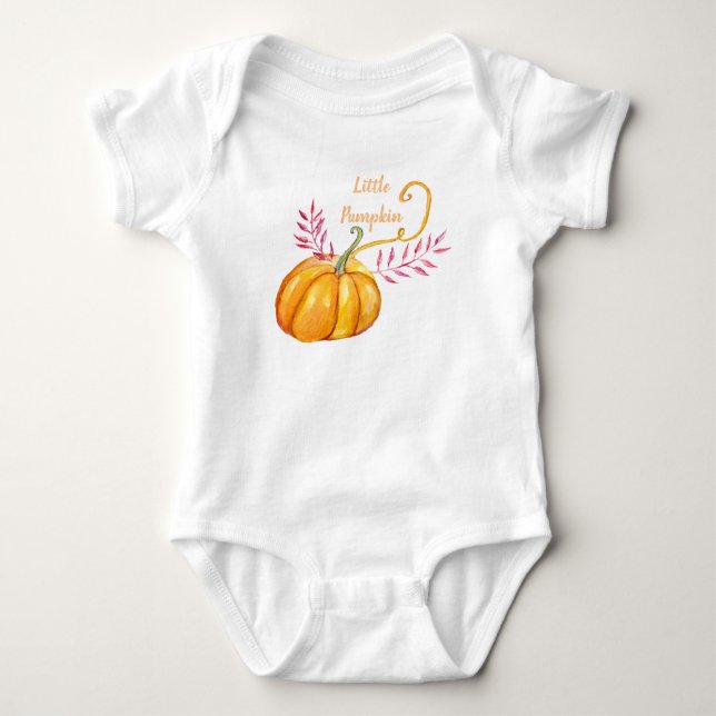 Little Pumpkin Baby Bodysuit Strampler (Vorderseite)