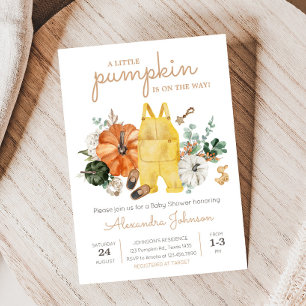 Little Pumpkin Baby Clothes Kinderdusche Einladung