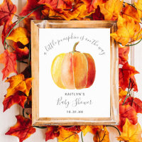 Little Pumpkin Baby Dusche Begrüßungszeichen