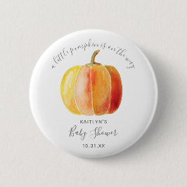 Little Pumpkin Baby Dusche Button