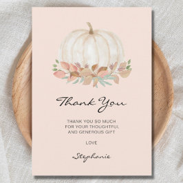 Little Pumpkin Baby Dusche Dankeskarte
