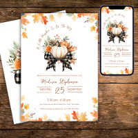 Little Pumpkin Baby Dusche Floral & Buffalo Karier