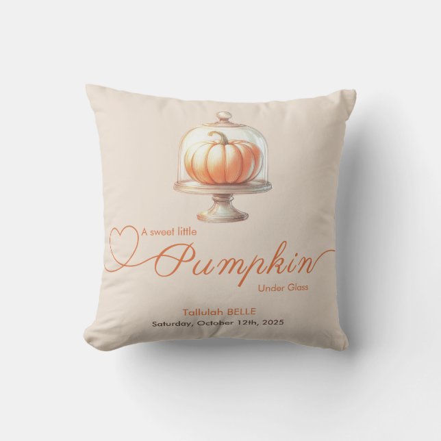 Little Pumpkin Baby Dusche - Herbstschick Kissen (Vorderseite)