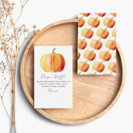 Little Pumpkin Baby Duwer Diaper Raffle Begleitkarte