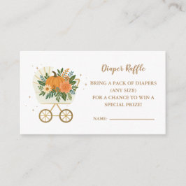 Little Pumpkin Baby Duwer Windel Raffle Card Begleitkarte