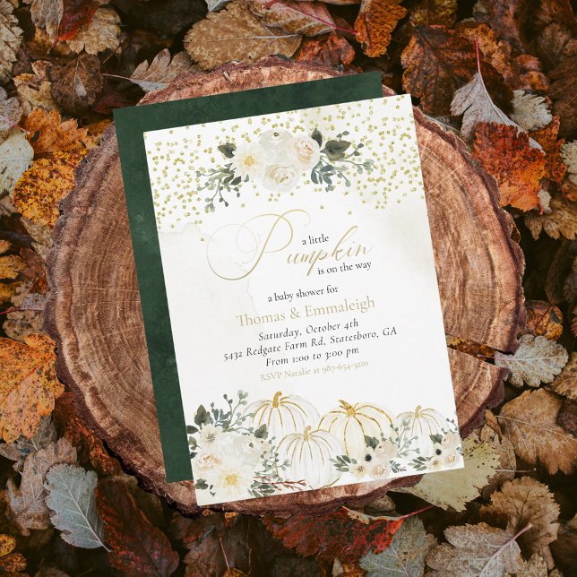 Little Pumpkin Baby Girl Couples Dusche Einladung (Von Creator hochgeladen)