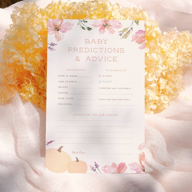 Little Pumpkin Baby Predictions & Advice Game (Von Creator hochgeladen)