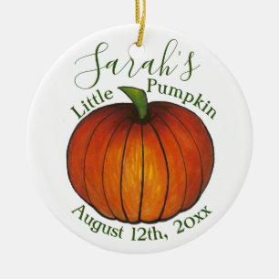 Little Pumpkin Baby Shooting Herbst Herbst Keramik Ornament