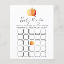 Little Pumpkin Baby Shower Bingo