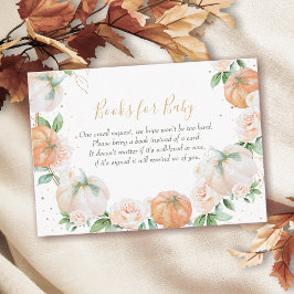 Little Pumpkin Baby Shower Books for Baby Begleitkarte