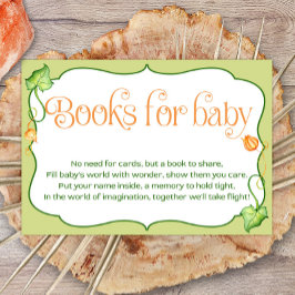 Little Pumpkin Baby Shower Books for Baby Begleitkarte