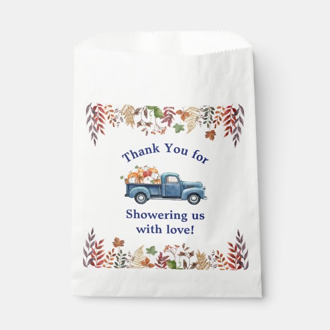 Little Pumpkin Baby Shower Fevor Bags Geschenktütchen (Vorderseite)