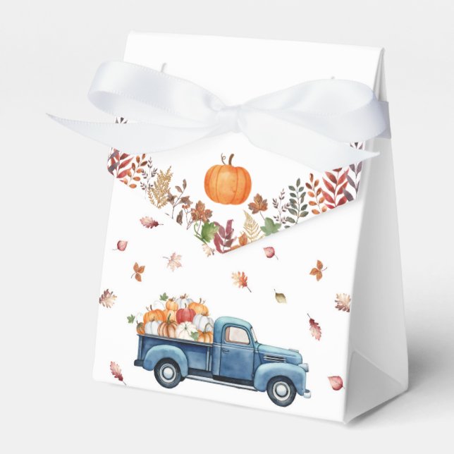 Little Pumpkin Baby Shower Fevor Boxes Geschenkschachtel (Vorderseite)