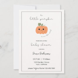 Little Pumpkin Baby Shower Invitation Einladung