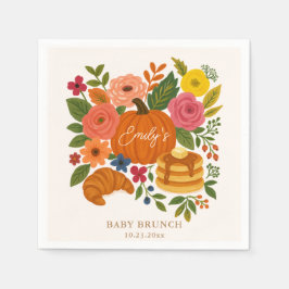 Little Pumpkin Baby Shower Paper Napkin Serviette