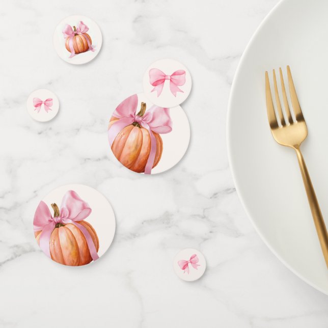 Little Pumpkin Baby Shower Ribbon - Romantisches S Konfetti (Gruppe)