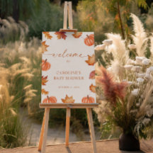 Little Pumpkin Baby Shower Willkommen