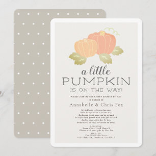 Little Pumpkin Beige Babydusche von Mail Einladung