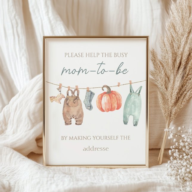 Little Pumpkin Bekleidung Junge beschäftigt Mama-t Poster (Von Creator hochgeladen)