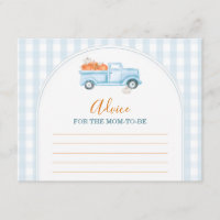 Little Pumpkin Blue Truck Gingham Beratung für Mom