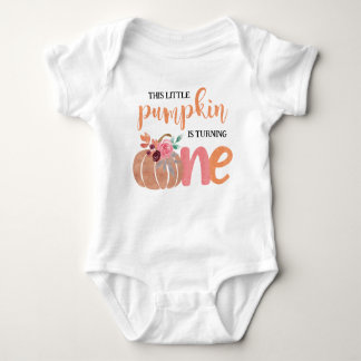Little Pumpkin Boho Floral 1. Geburtstag T - Shirt
