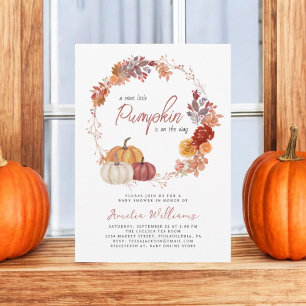 Little Pumpkin Boho Gender Neutral Baby Shower Einladung