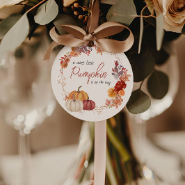 Little Pumpkin Boho Gender Neutral Baby Shower Geschenkanhänger