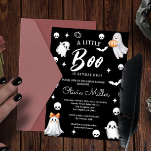 Little Pumpkin Boo – Halloween-Baby-Party Einladung