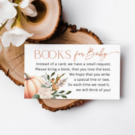 Little Pumpkin Books for Baby Shower Begleitkarte