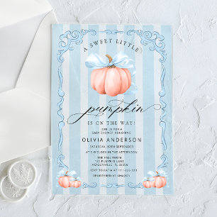 Little Pumpkin Boy Baby Shower Acryleinladungen