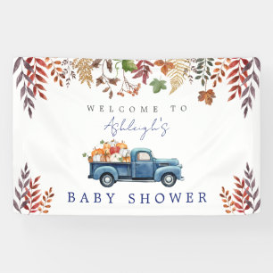Little Pumpkin Boy Baby Shower Banner