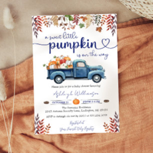 Little Pumpkin Boy Baby Shower Einladung Postkarte