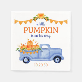Little Pumpkin Boy Baby Shower Napkins Serviette